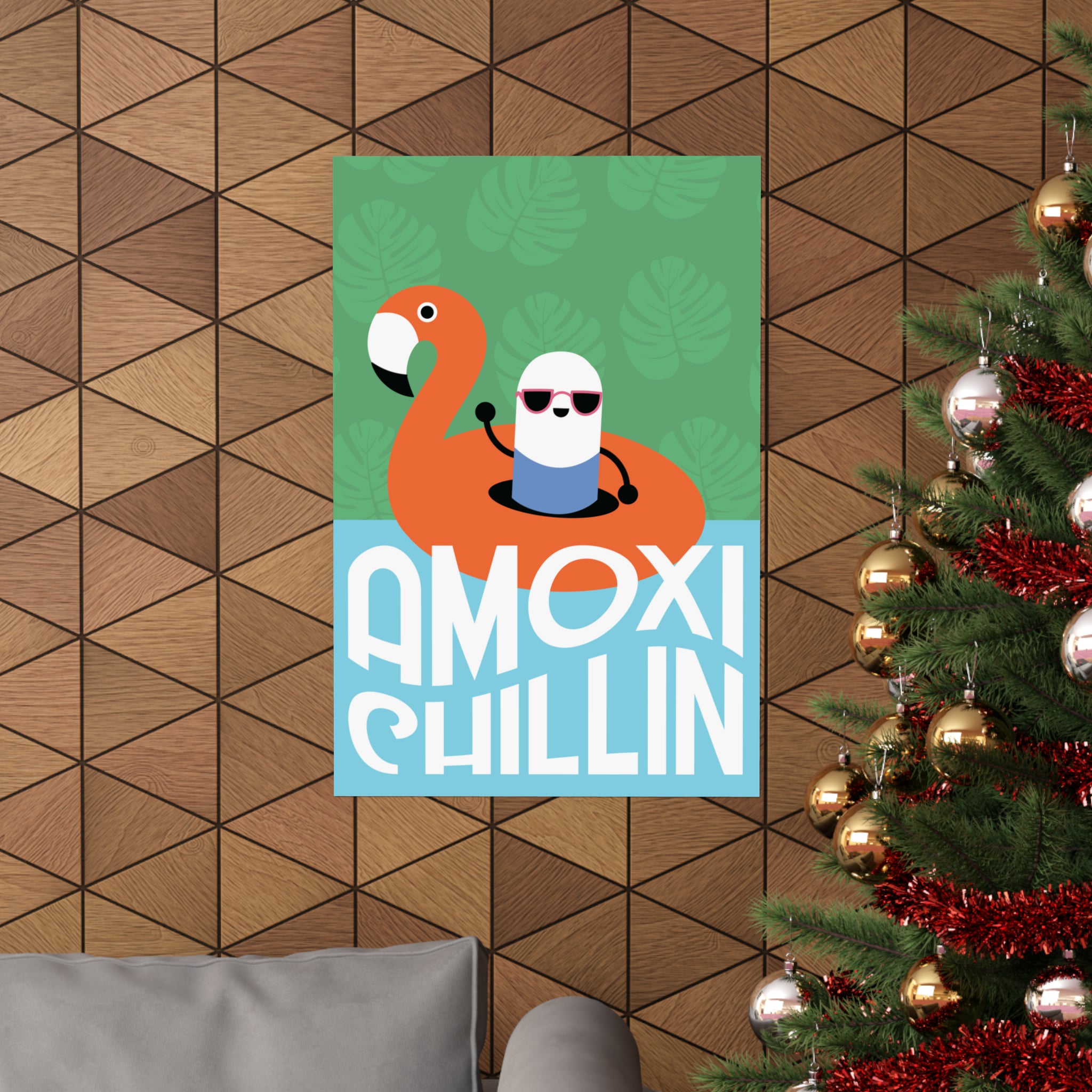 Amoxi-"Chillin" Matte Vertical Poster - Pharmacy Fun Decor