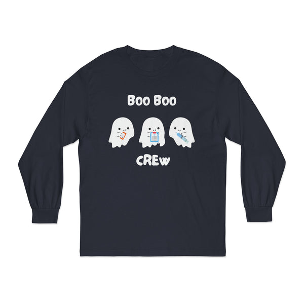 Halloween 2025 Ghost Crew Long Sleeve T-Shirt