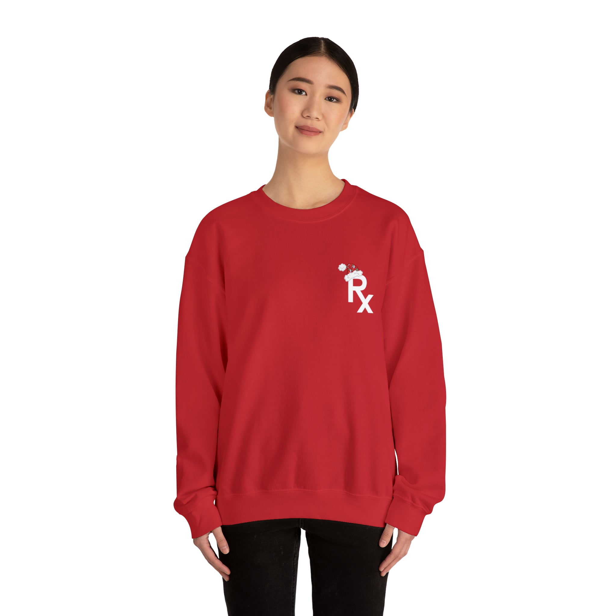 Rx Santa Hat - Unisex Heavy Blend™ Crewneck Sweatshirt