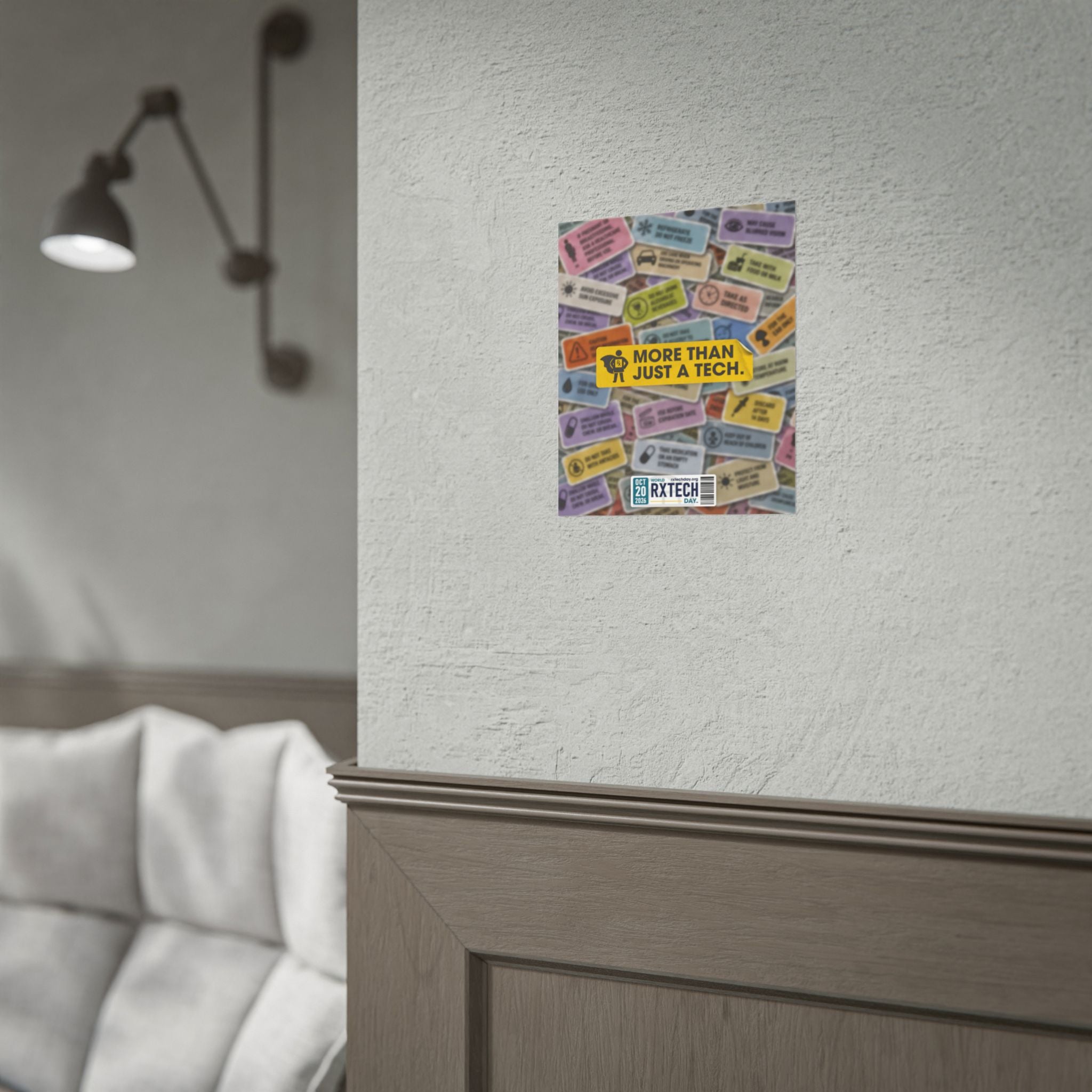 World RxTech Day 2026 — More Than Just a Tech Auxiliary Label Poster