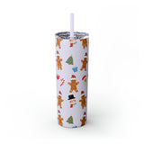 RX Gingerbreads - Skinny Tumbler with Straw, 20oz