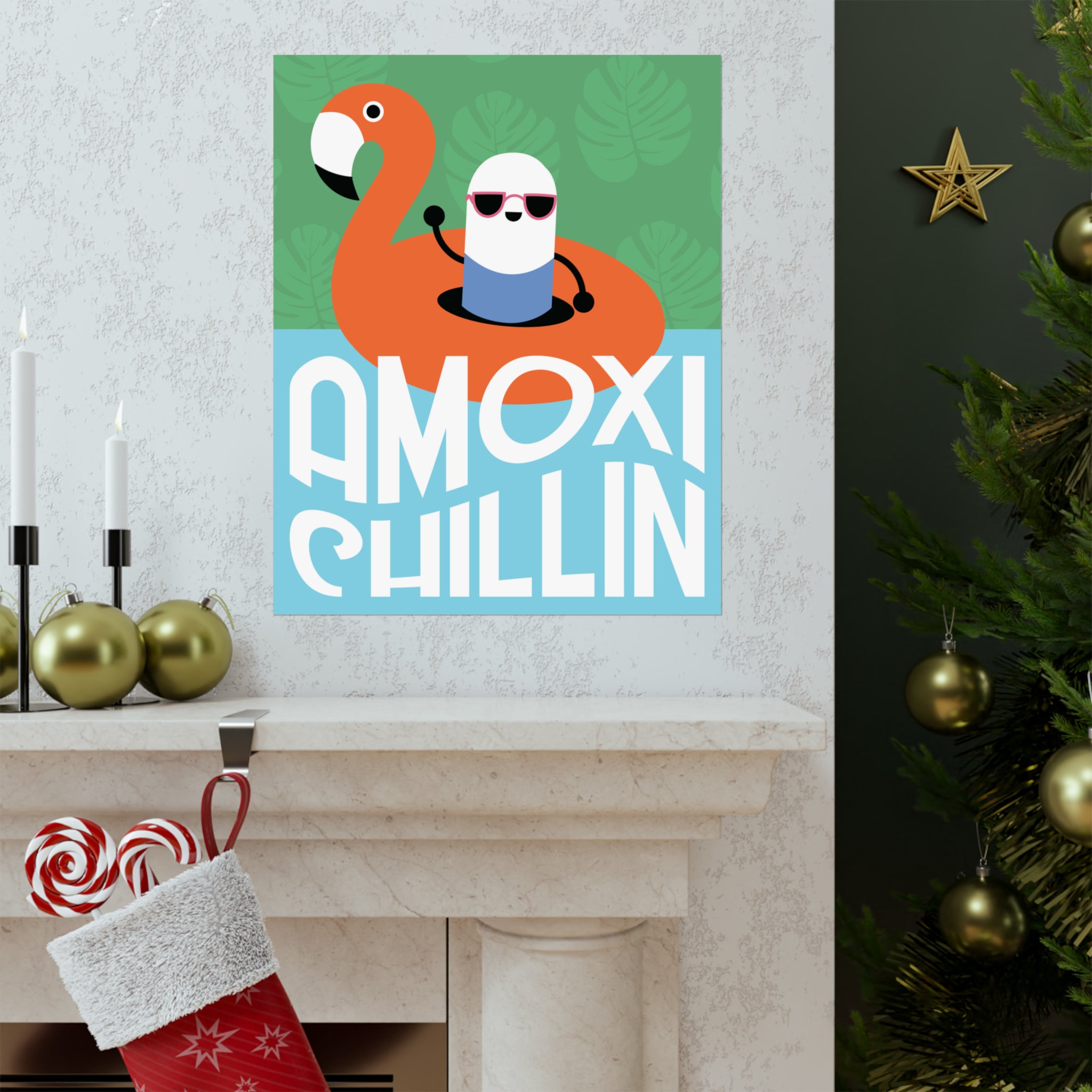 Amoxi-"Chillin" Matte Vertical Poster - Pharmacy Fun Decor