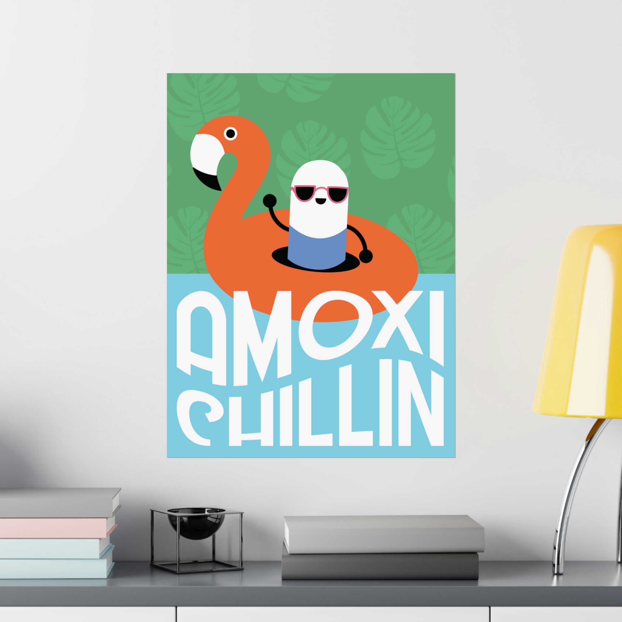 Amoxi-"Chillin" Matte Vertical Poster - Pharmacy Fun Decor