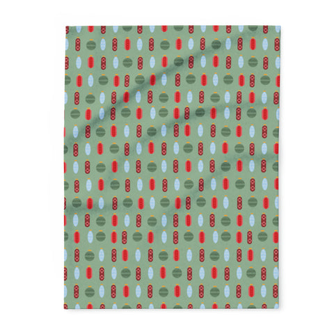 Pharmacy Pills Ornaments - Arctic Fleece Blanket (Green)