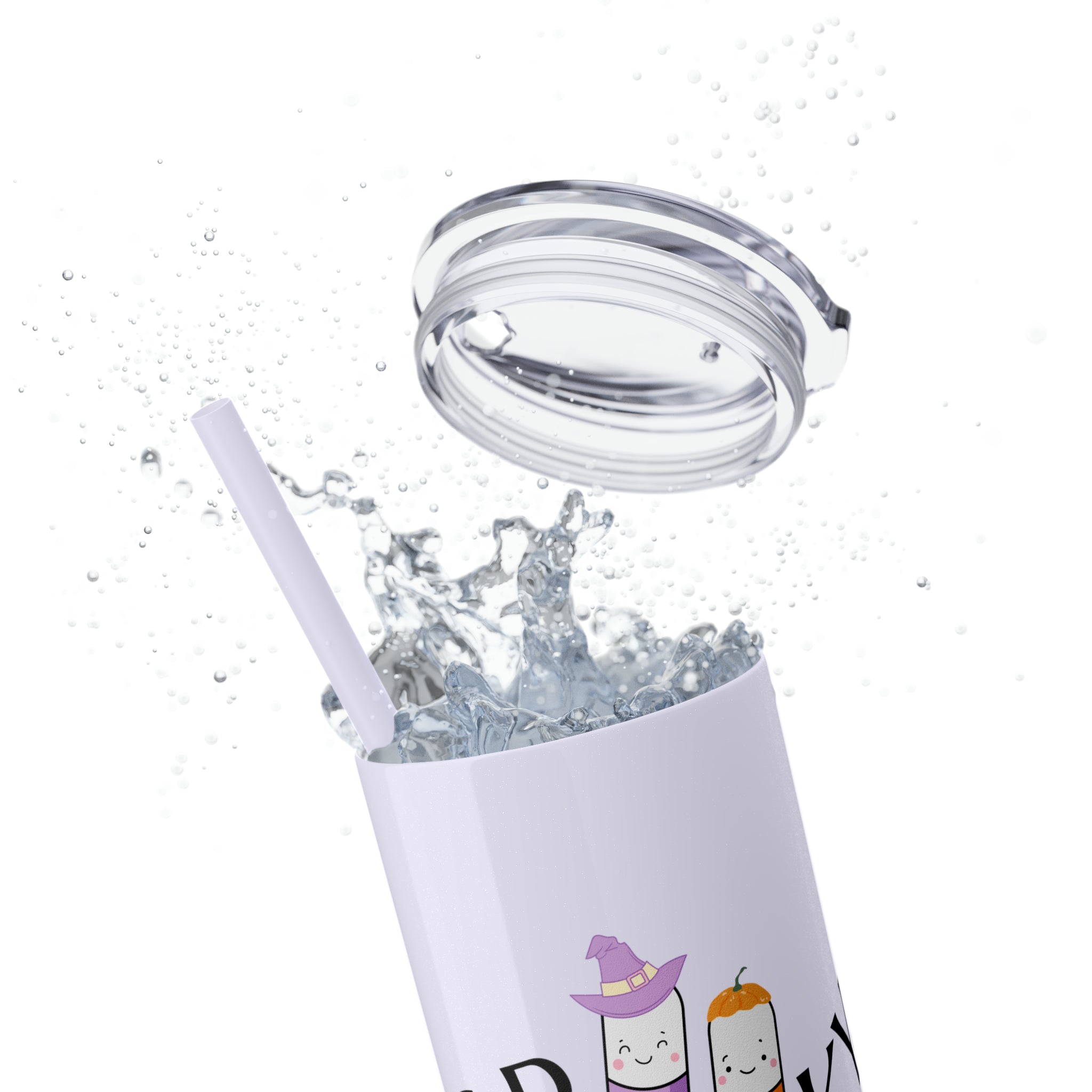 Spooky Pharm Tech Skinny Tumbler with Straw, 20oz