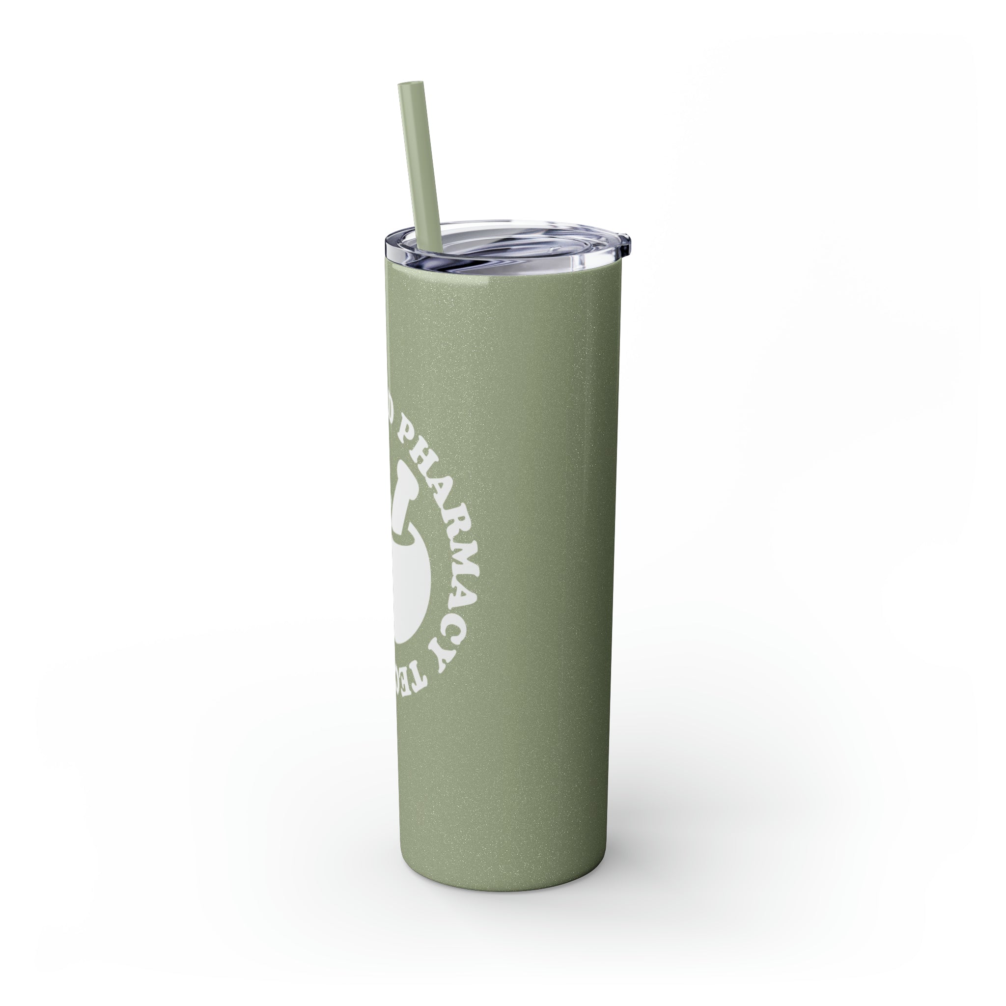CPhT Mortar & Pestle Skinny Tumbler with Straw, 20oz
