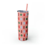 Pharmacy Pill Ornaments - Skinny Tumbler with Straw, 20oz