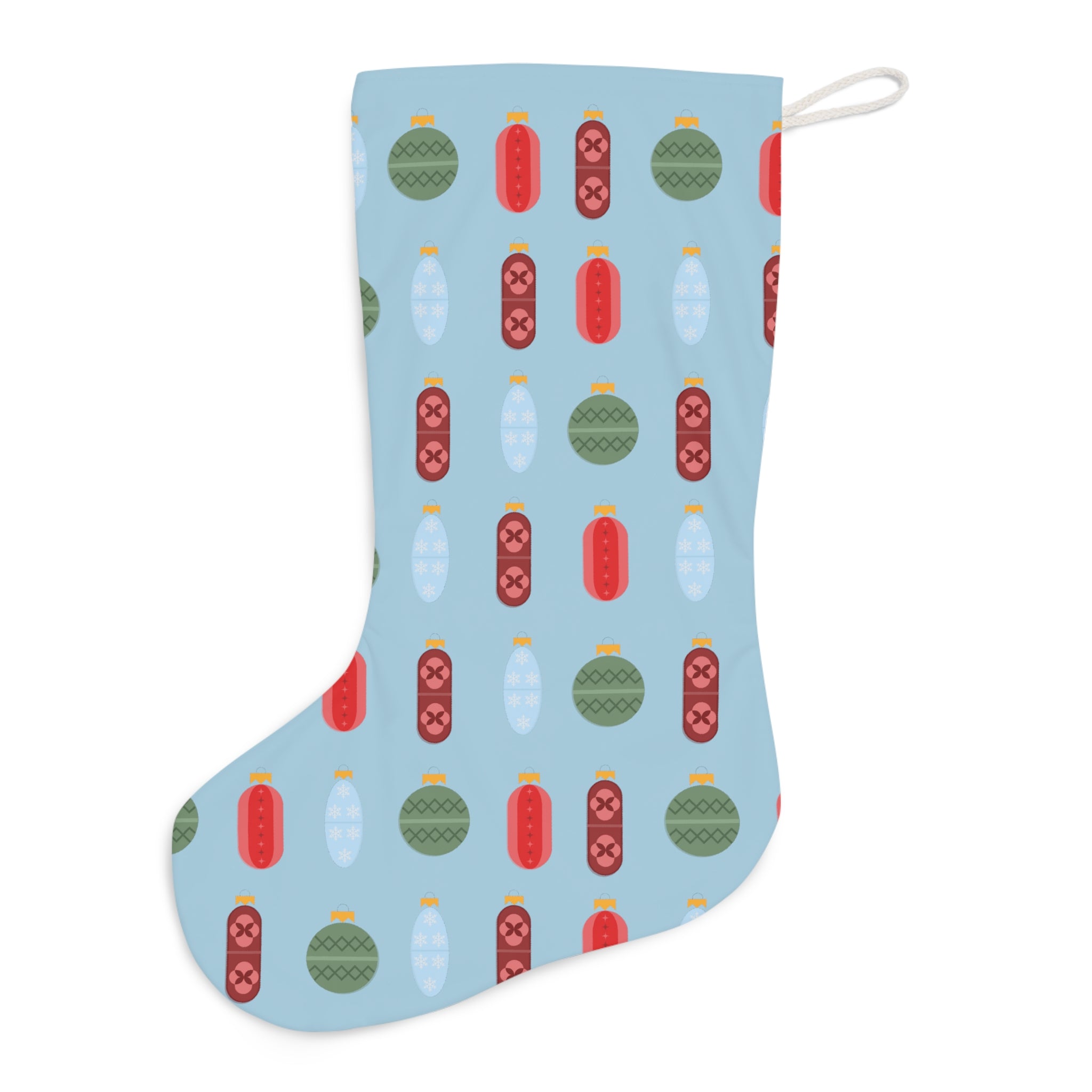 Pharmacy Pill Ornaments- Santa Stocking (Blue)