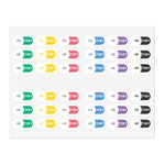 He/They Pronoun Stickers for Badge - Pharmacy Pills  - Sticker Sheet