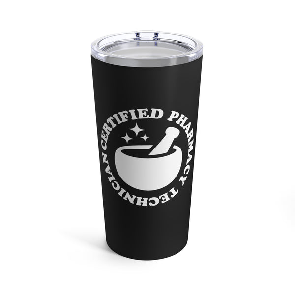 CPhT Mortar & Pestle Tumbler 20oz- Black