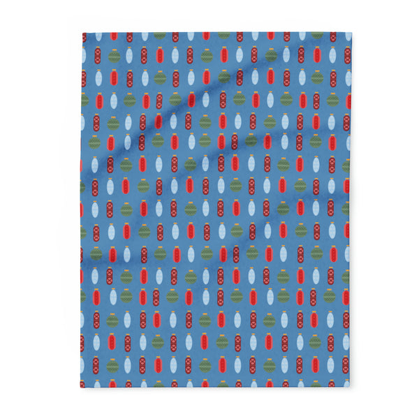 Pharmacy Pills Ornaments - Arctic Fleece Blanket (Blue)
