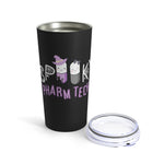 Spooky Pharm Tech "Spider Webs" Tumbler 20oz- Black