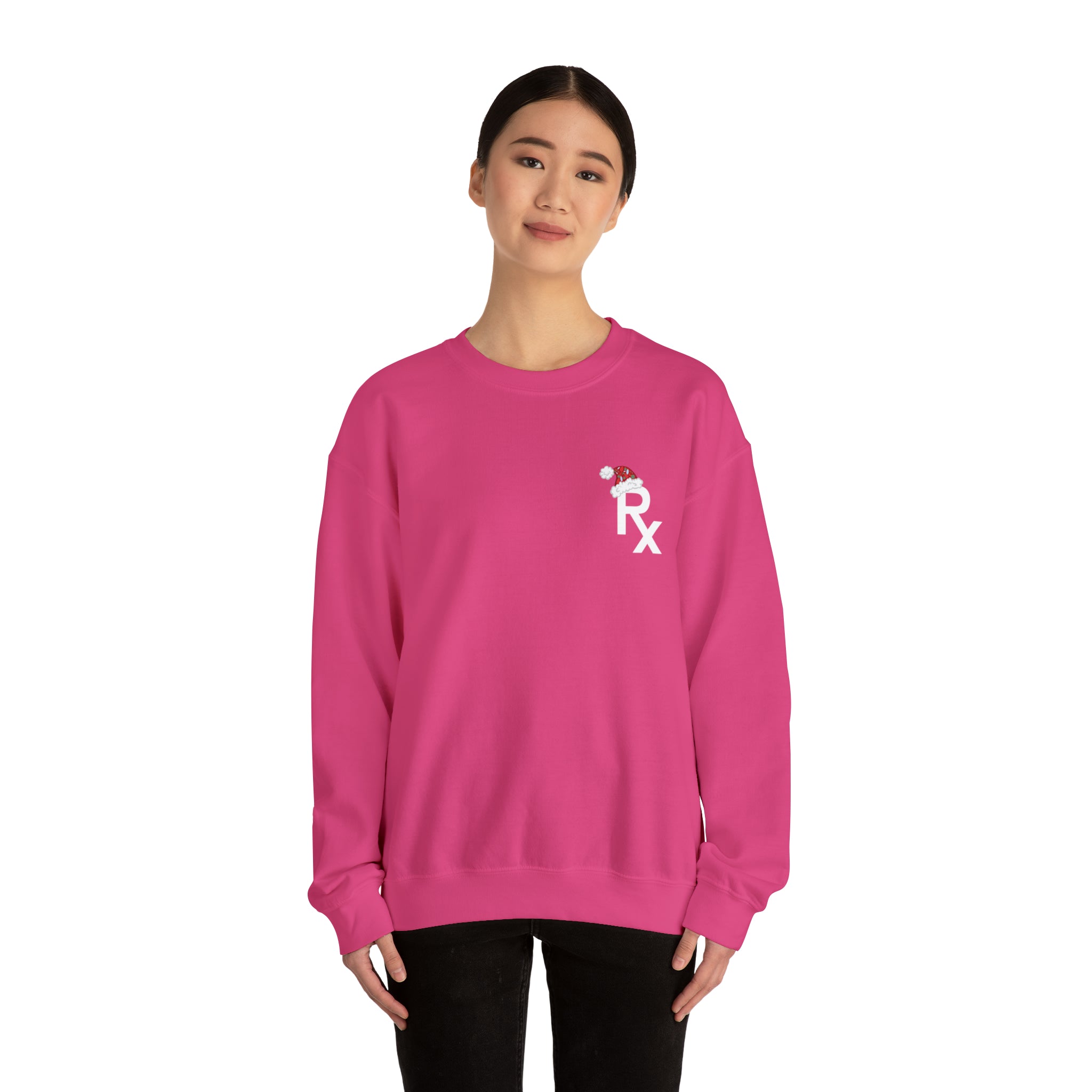 Rx Santa Hat - Unisex Heavy Blend™ Crewneck Sweatshirt