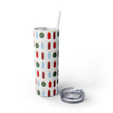 Pharmacy Pill Ornaments - Skinny Tumbler with Straw, 20oz