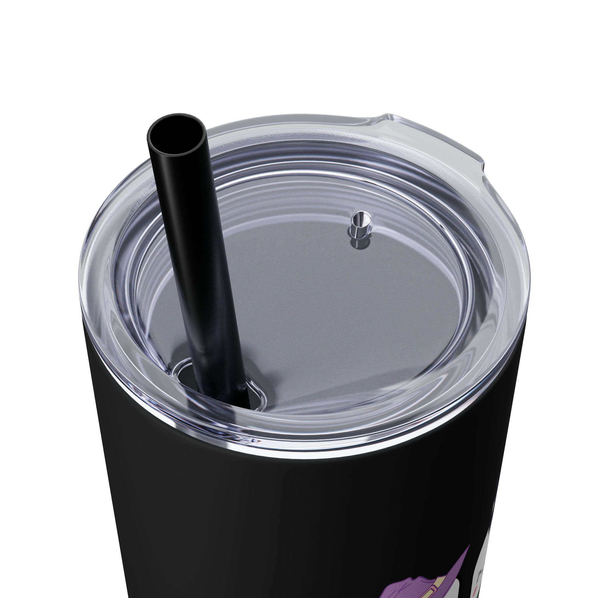 Spooky Pharm Tech "Spider Webs" Skinny Tumbler with Straw, 20oz