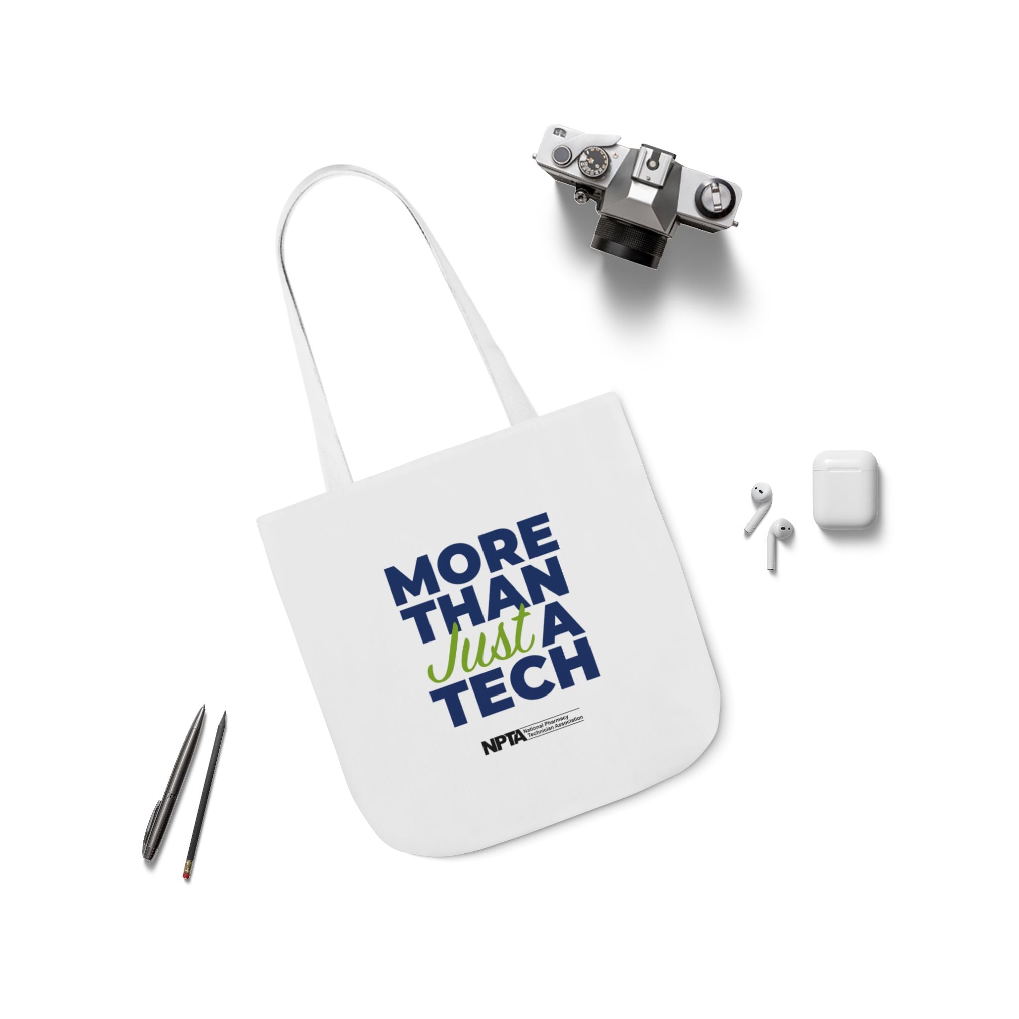 RxTech Day 2025 "More Than Just A Tech" (White) - Polyester Canvas Tote Bag