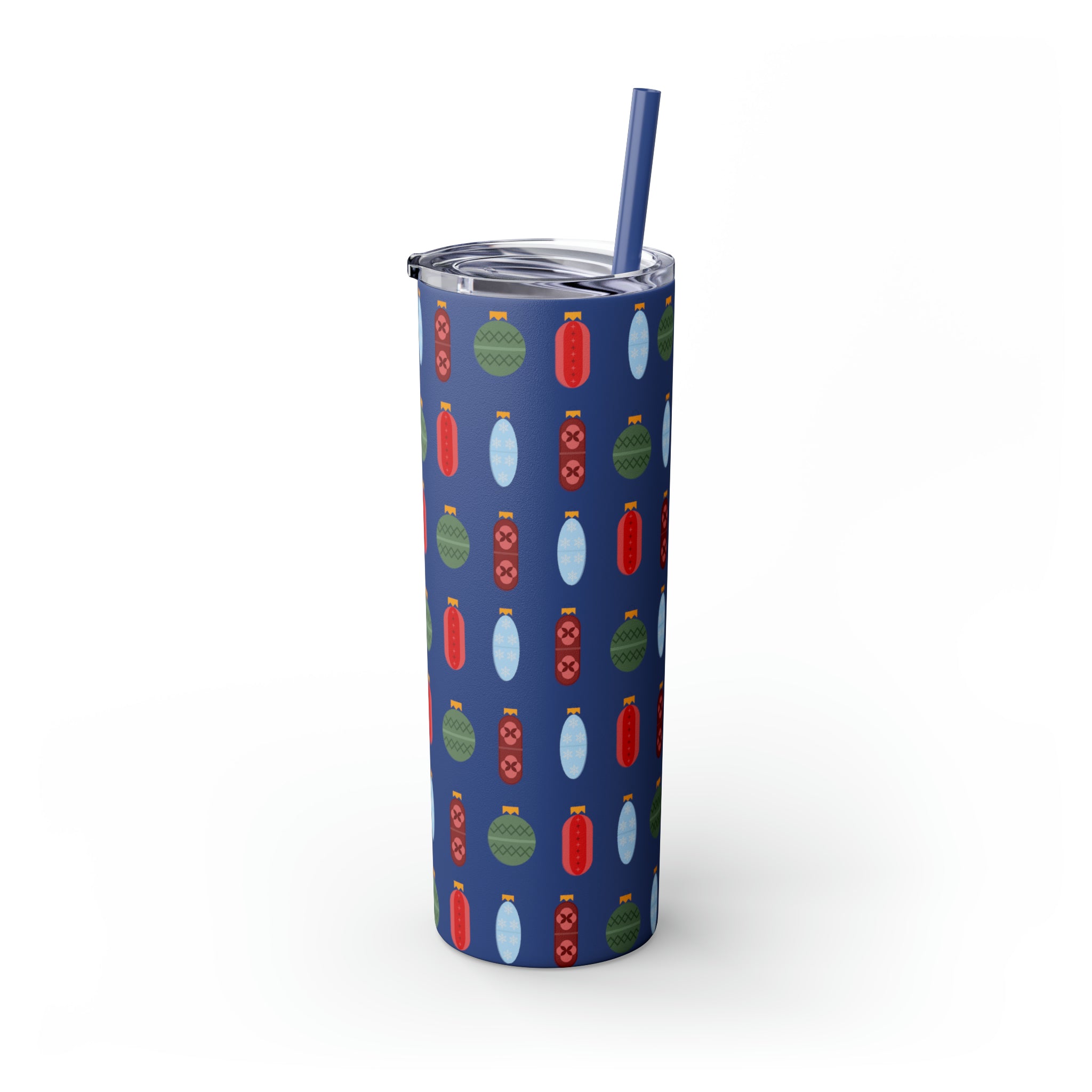 Pharmacy Pill Ornaments - Skinny Tumbler with Straw, 20oz