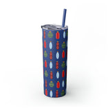 Pharmacy Pill Ornaments - Skinny Tumbler with Straw, 20oz