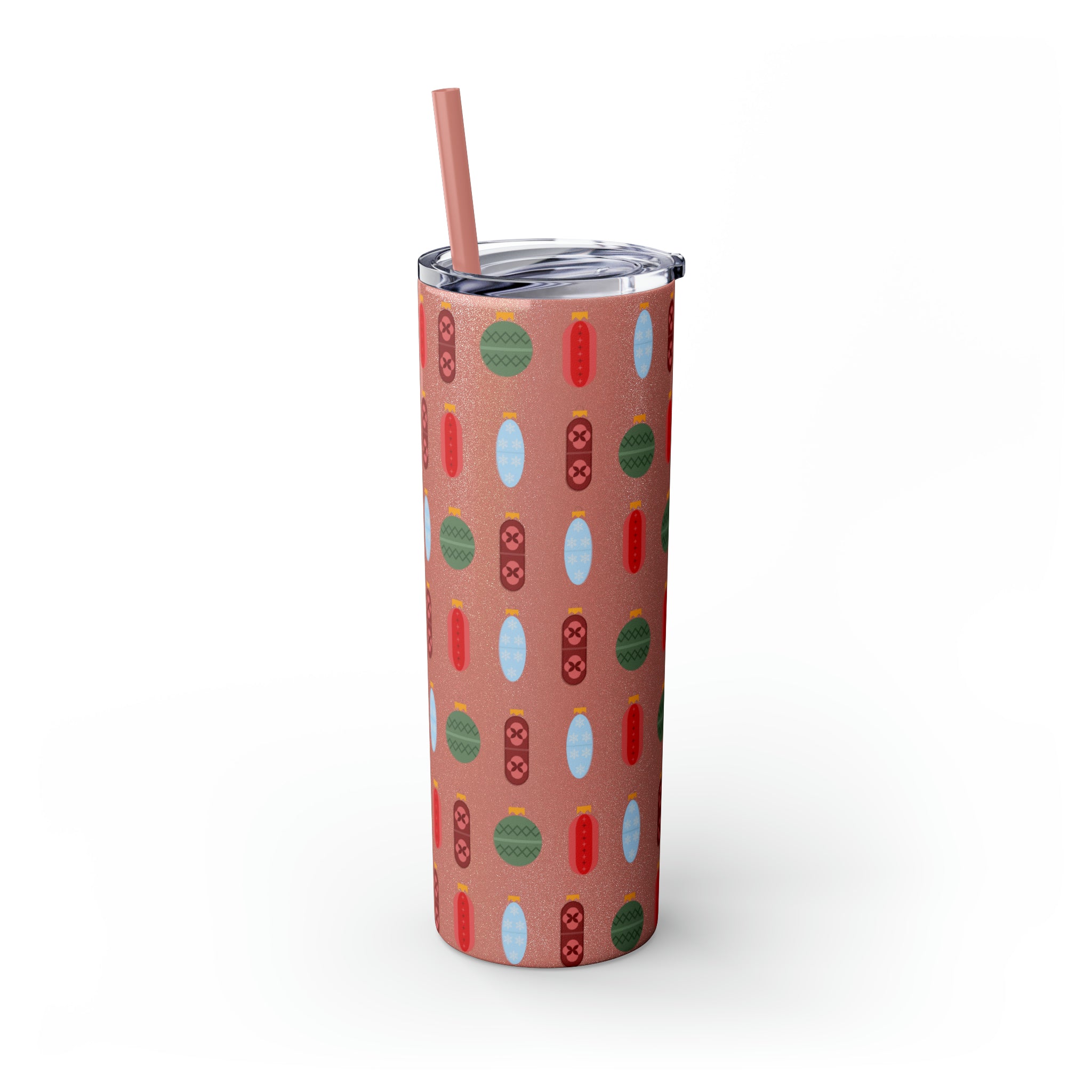 Pharmacy Pill Ornaments - Skinny Tumbler with Straw, 20oz