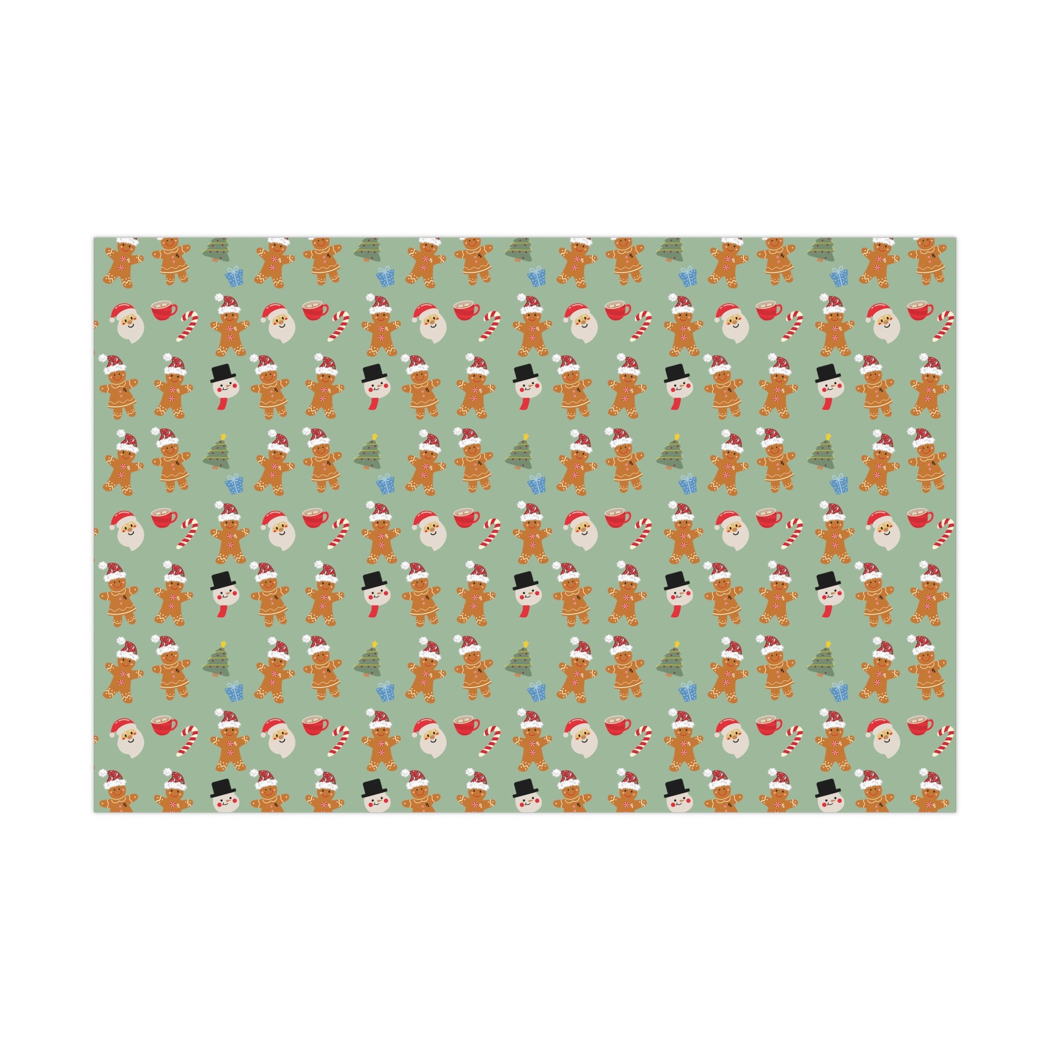 Rx Gingerbreads - Gift Wrap Papers (Green)
