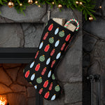 Pharmacy Pill Ornaments - Santa Stocking (Black)