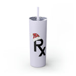 Rx Santa Hat - Skinny Tumbler with Straw, 20oz