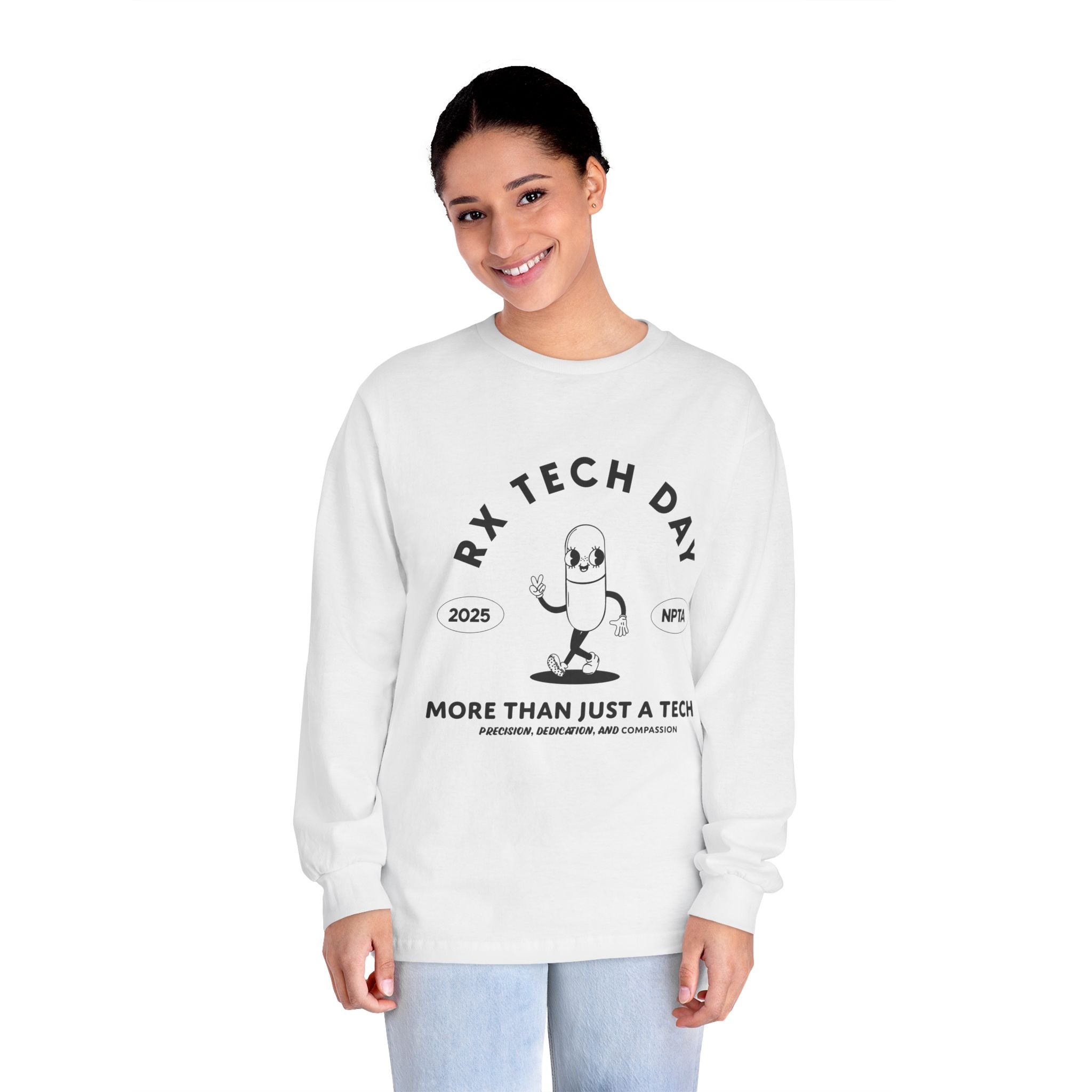 World Rx Tech Day 2025 Pill Mascot Long Sleeve T-Shirt