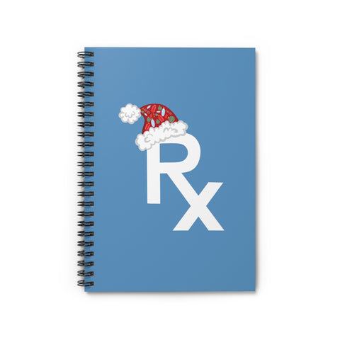 Rx Santa Hat - Notebook (Blue)