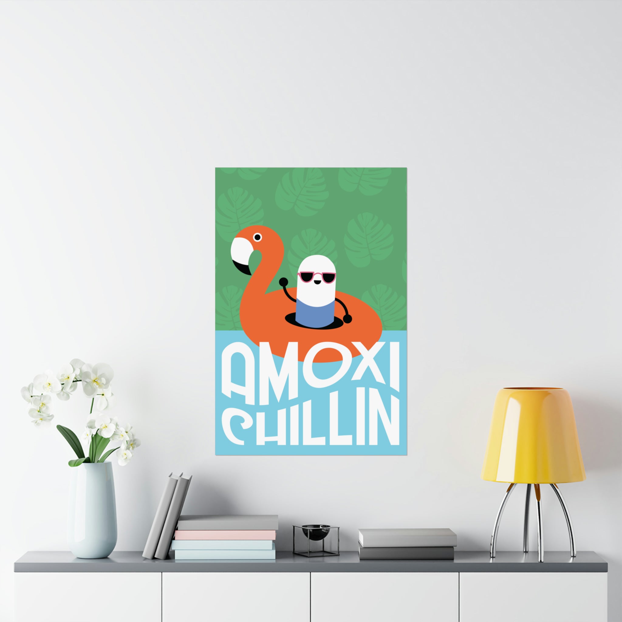 Amoxi-"Chillin" Matte Vertical Poster - Pharmacy Fun Decor