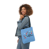 Merry Pharm Tech - Polyester Canvas Tote Bag (Blue)