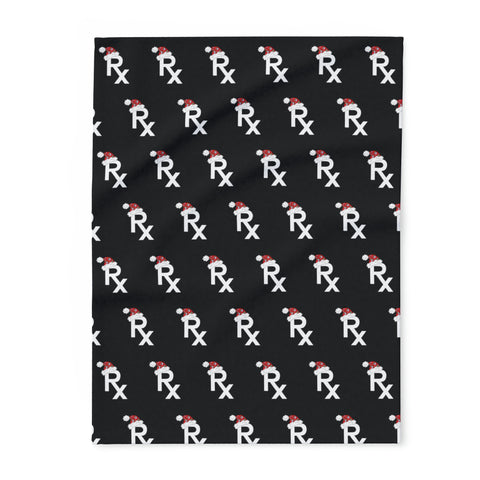 Rx Santa Hat - Arctic Fleece Blanket (Black)