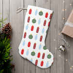 Pharmacy Pill Ornaments - Santa Stocking (White)