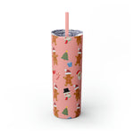 RX Gingerbreads - Skinny Tumbler with Straw, 20oz