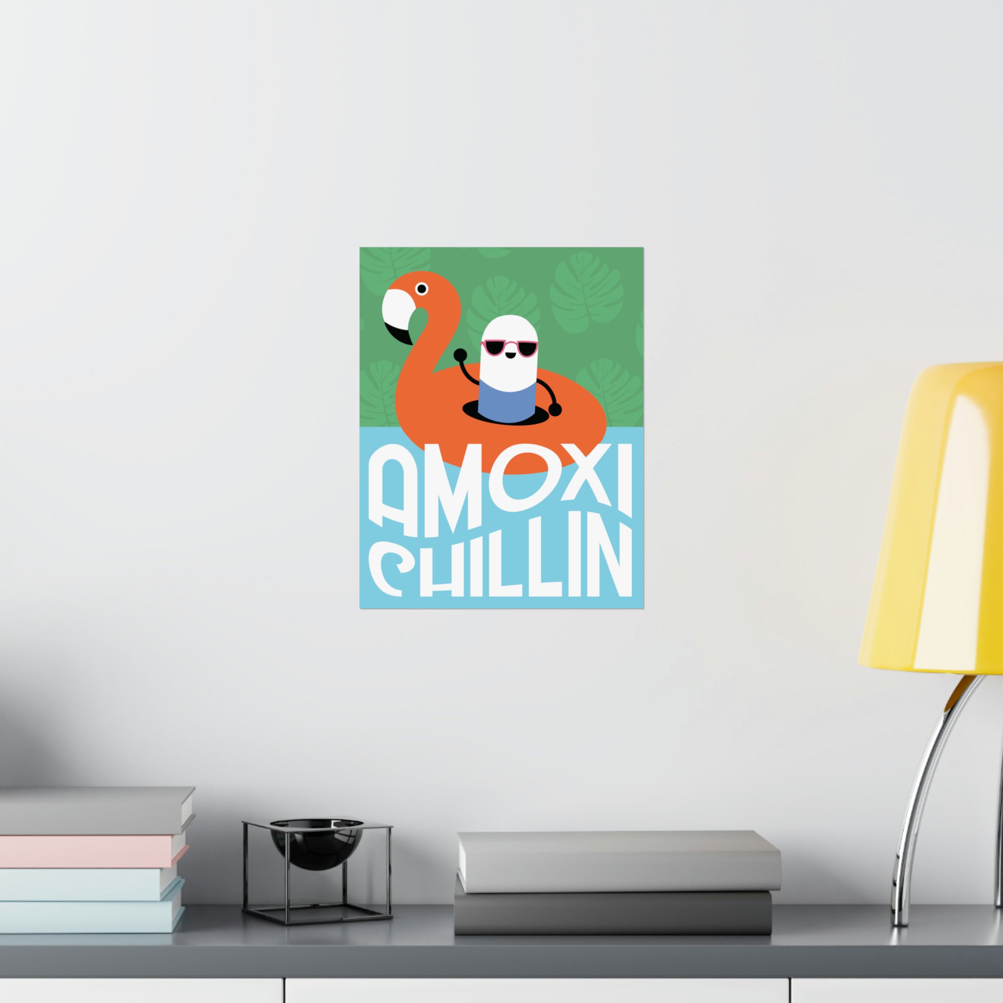 Amoxi-"Chillin" Matte Vertical Poster - Pharmacy Fun Decor