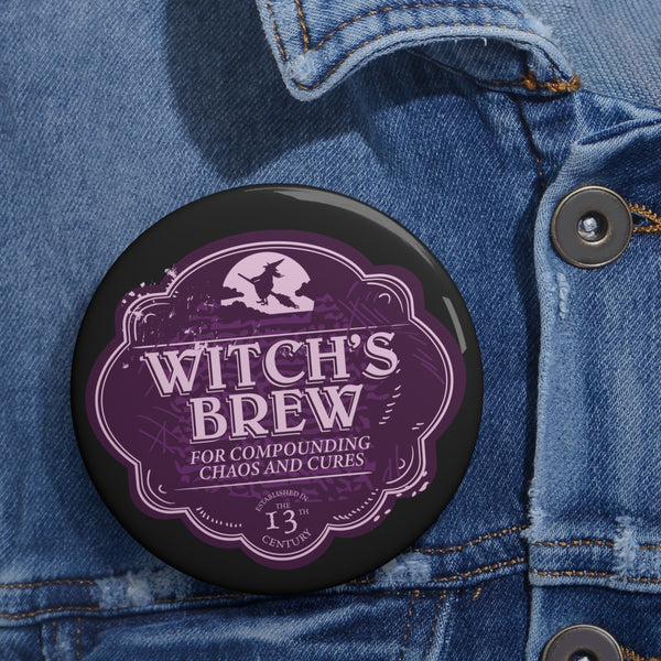 Witches Brew Purple  Pin - Black // Halloween