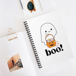 Ghost Trick or Treat "Boo!" Notebook- White