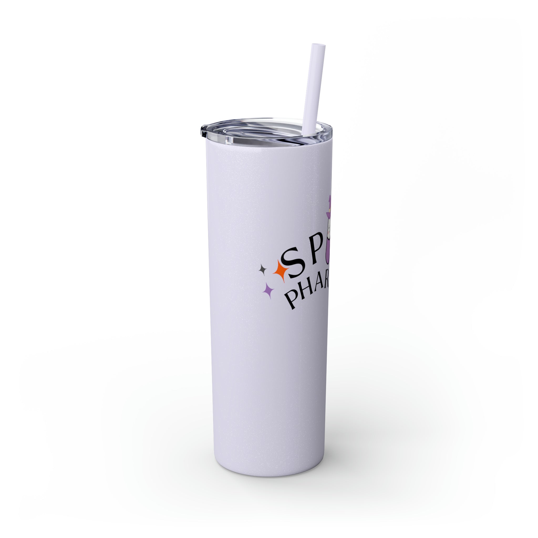 Spooky Pharm Tech Skinny Tumbler with Straw, 20oz