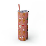 RX Gingerbreads - Skinny Tumbler with Straw, 20oz