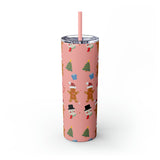 RX Gingerbreads - Skinny Tumbler with Straw, 20oz