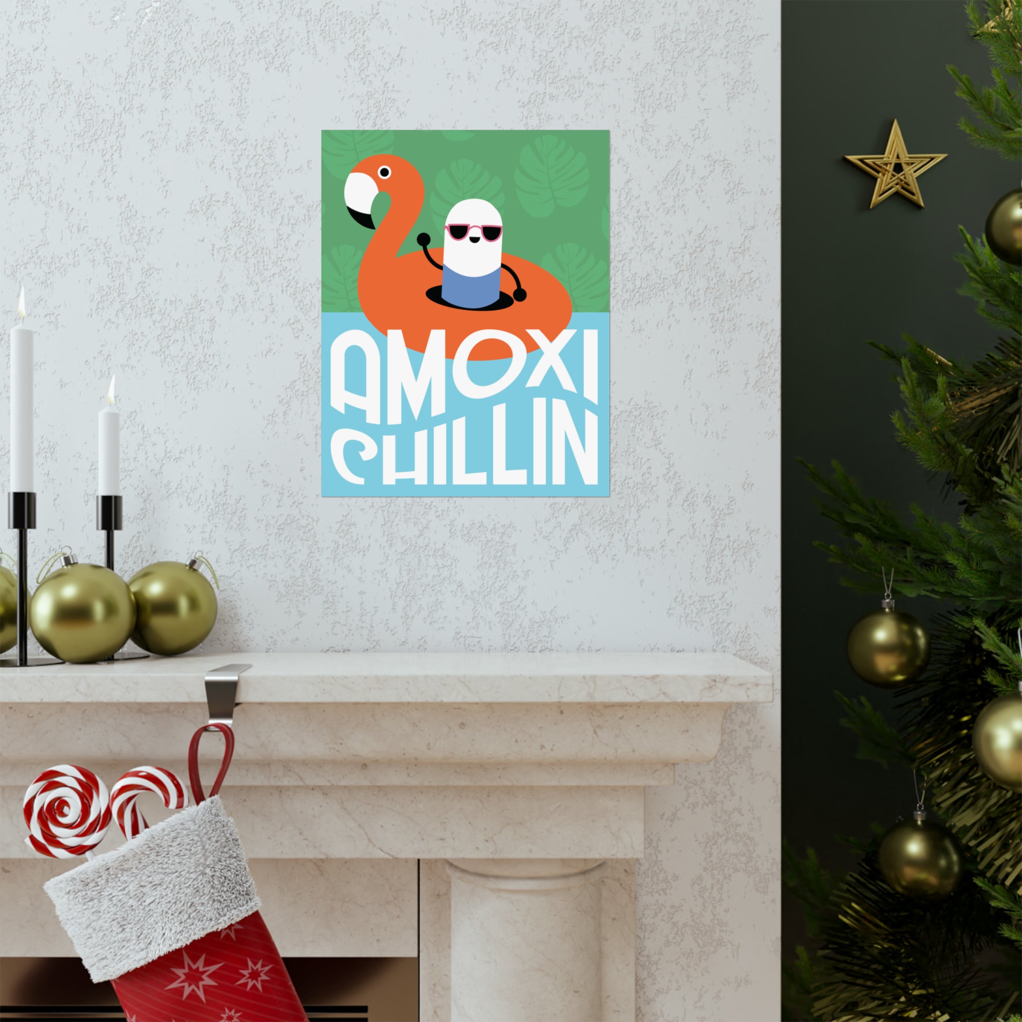 Amoxi-"Chillin" Matte Vertical Poster - Pharmacy Fun Decor