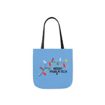 Merry Pharm Tech - Polyester Canvas Tote Bag (Blue)