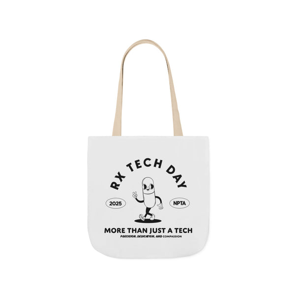 RxTech Day 2025 Pill Mascot - Polyester Canvas Tote Bag