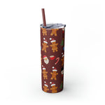 RX Gingerbreads - Skinny Tumbler with Straw, 20oz