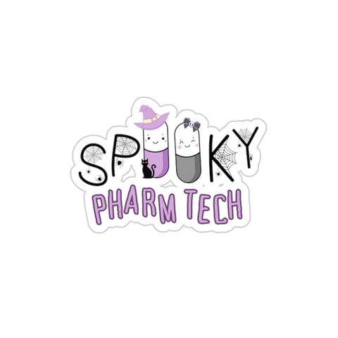Spooky Pharm Tech "Spider Webs" Sticker