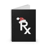 Rx Santa Hat - Notebook (Black)