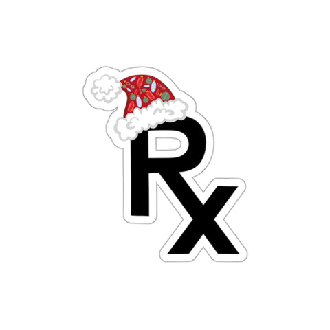 Rx Santa Hat Sticker