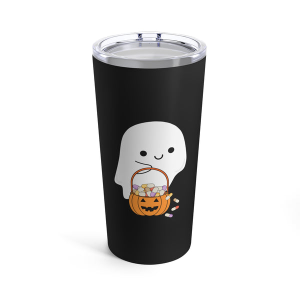 Ghost Trick or Treat Tumbler 20oz- Black