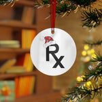 Rx Santa Hat - Metal Ornaments