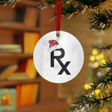 Rx Santa Hat - Metal Ornaments