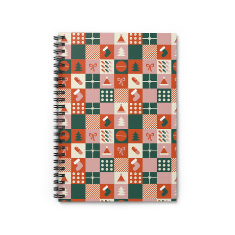 Rx Christmas Pattern Notebook